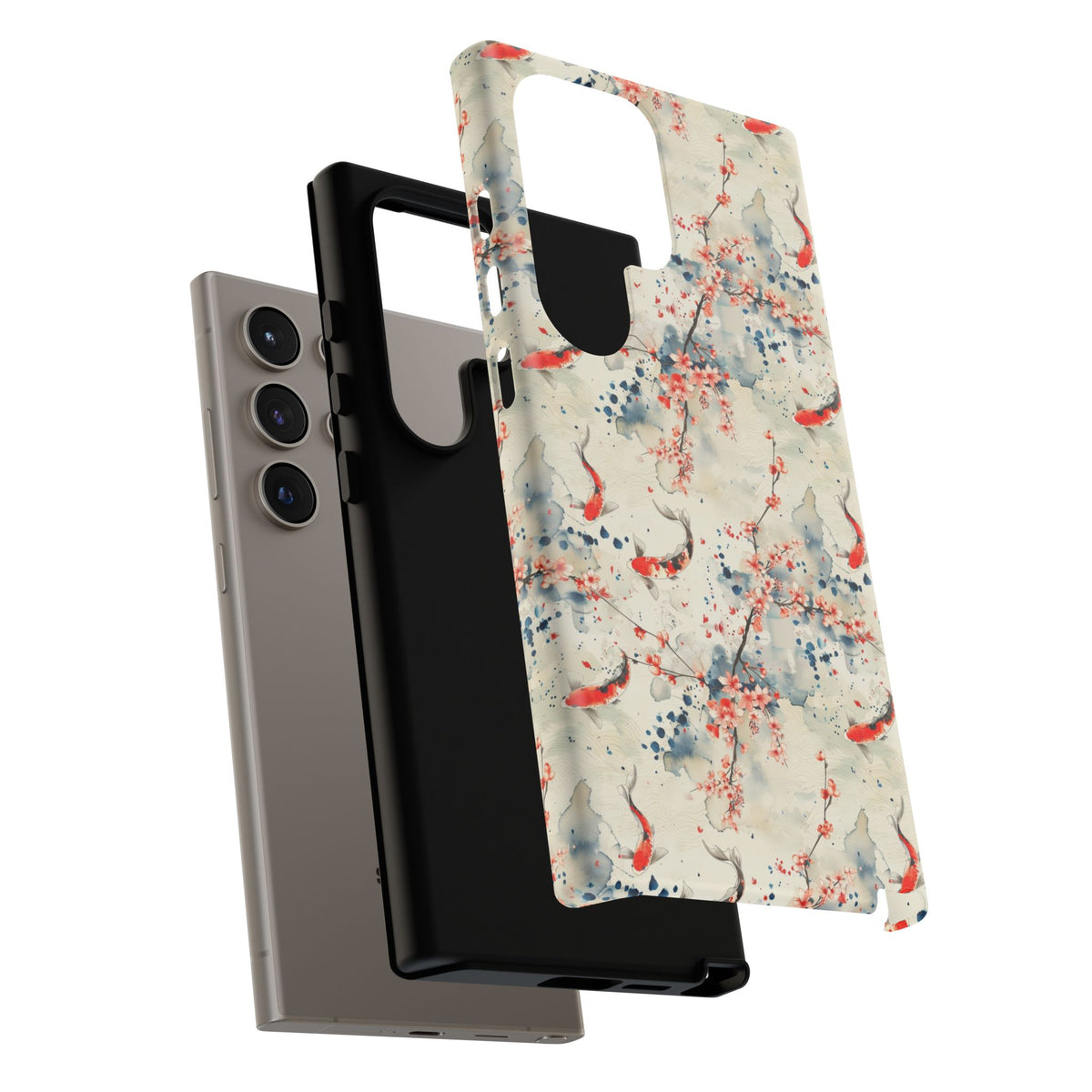 Japanese Pattern Phone Case – Elegant & Timeless Design for Your Phone 073