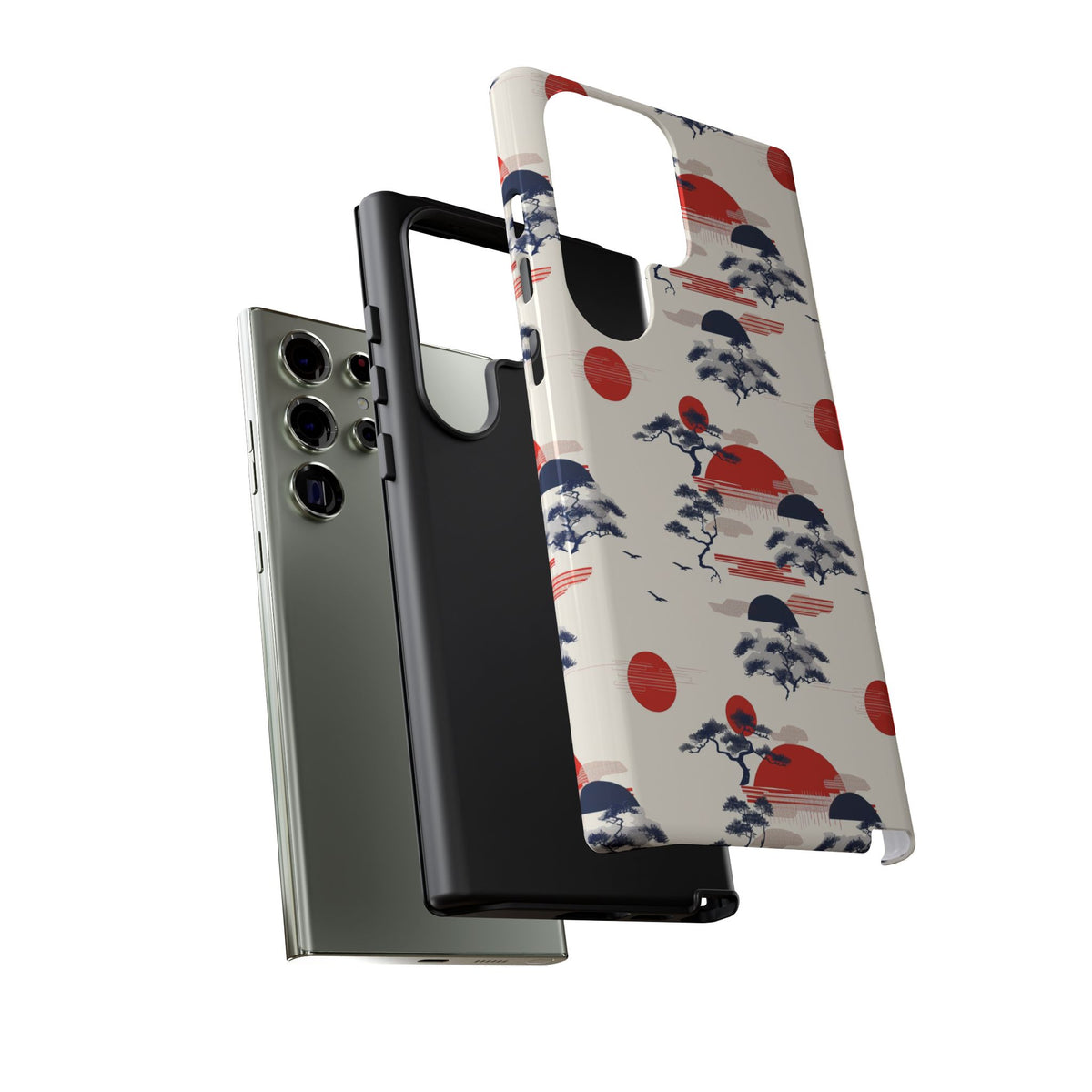 Japanese Pattern Phone Case – Elegant & Timeless Design for Your Phone 047