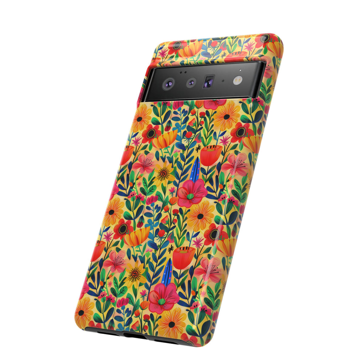 Frida Kahlo's Flower Phone Case – Artistic Elegance for Your Phone 7