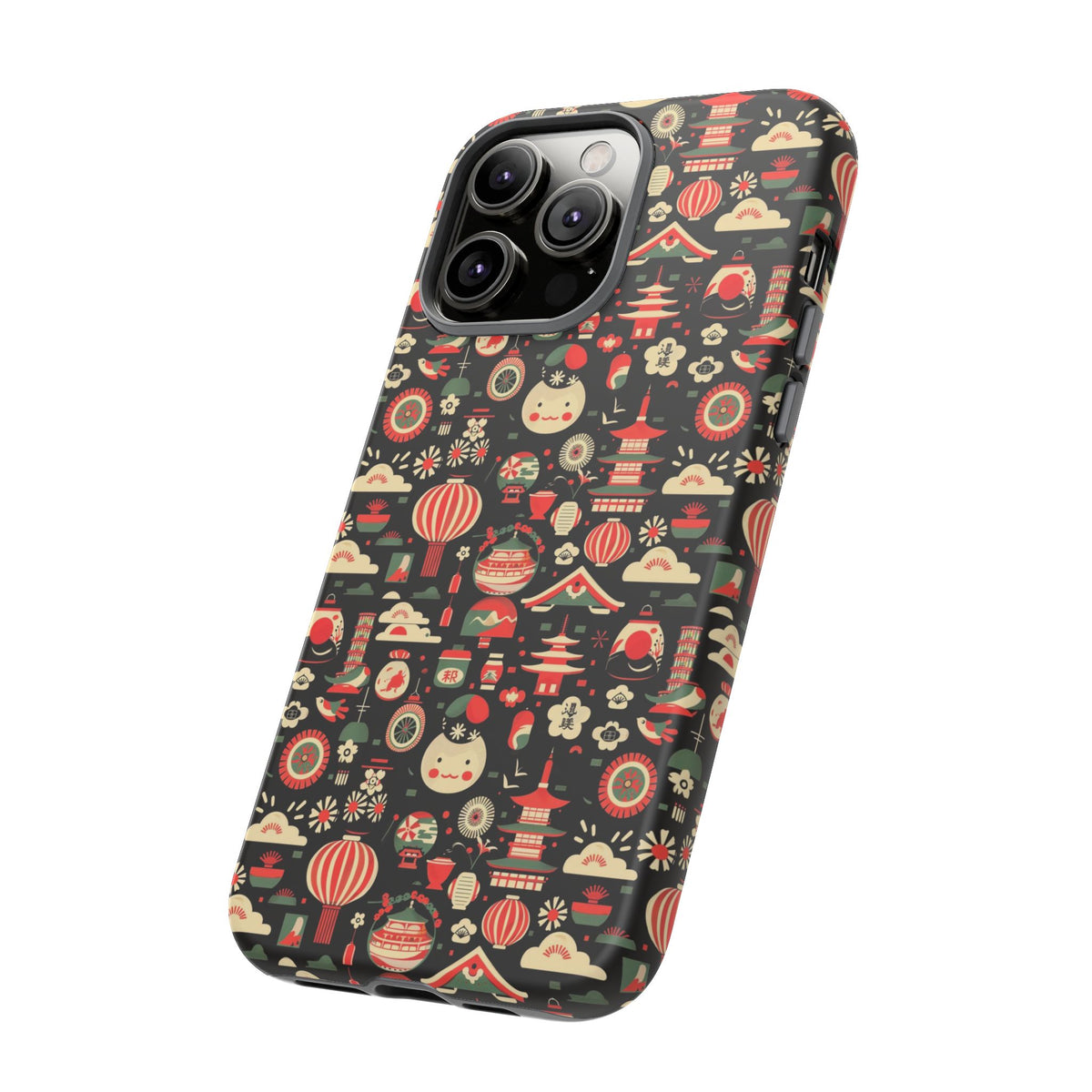 Japanese Pattern Phone Case – Elegant & Timeless Design for Your Phone 032