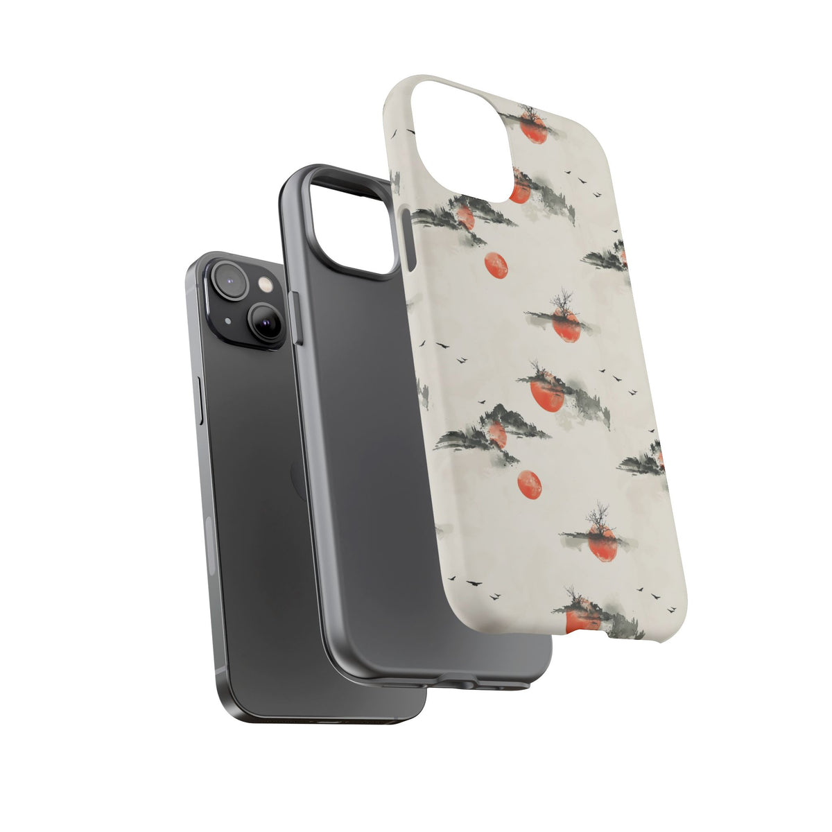 Japanese Pattern Phone Case – Elegant & Timeless Design for Your Phone 502