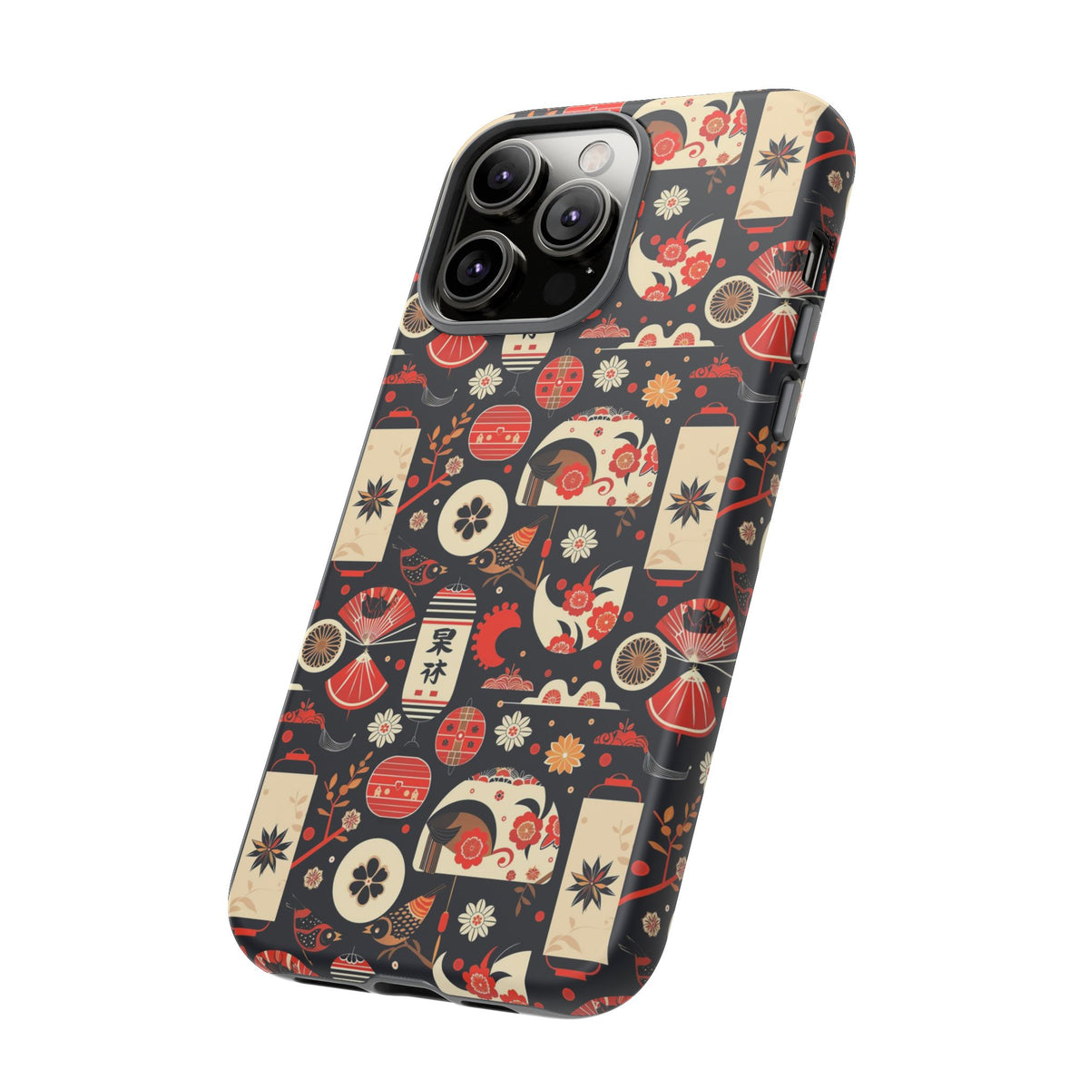 Japanese Pattern Phone Case – Elegant & Timeless Design for Your Phone 069