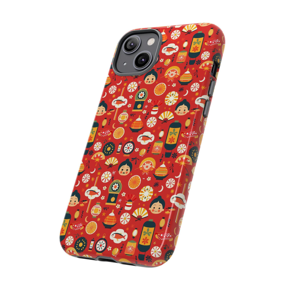 Japanese Pattern Phone Case – Elegant & Timeless Design for Your Phone 087