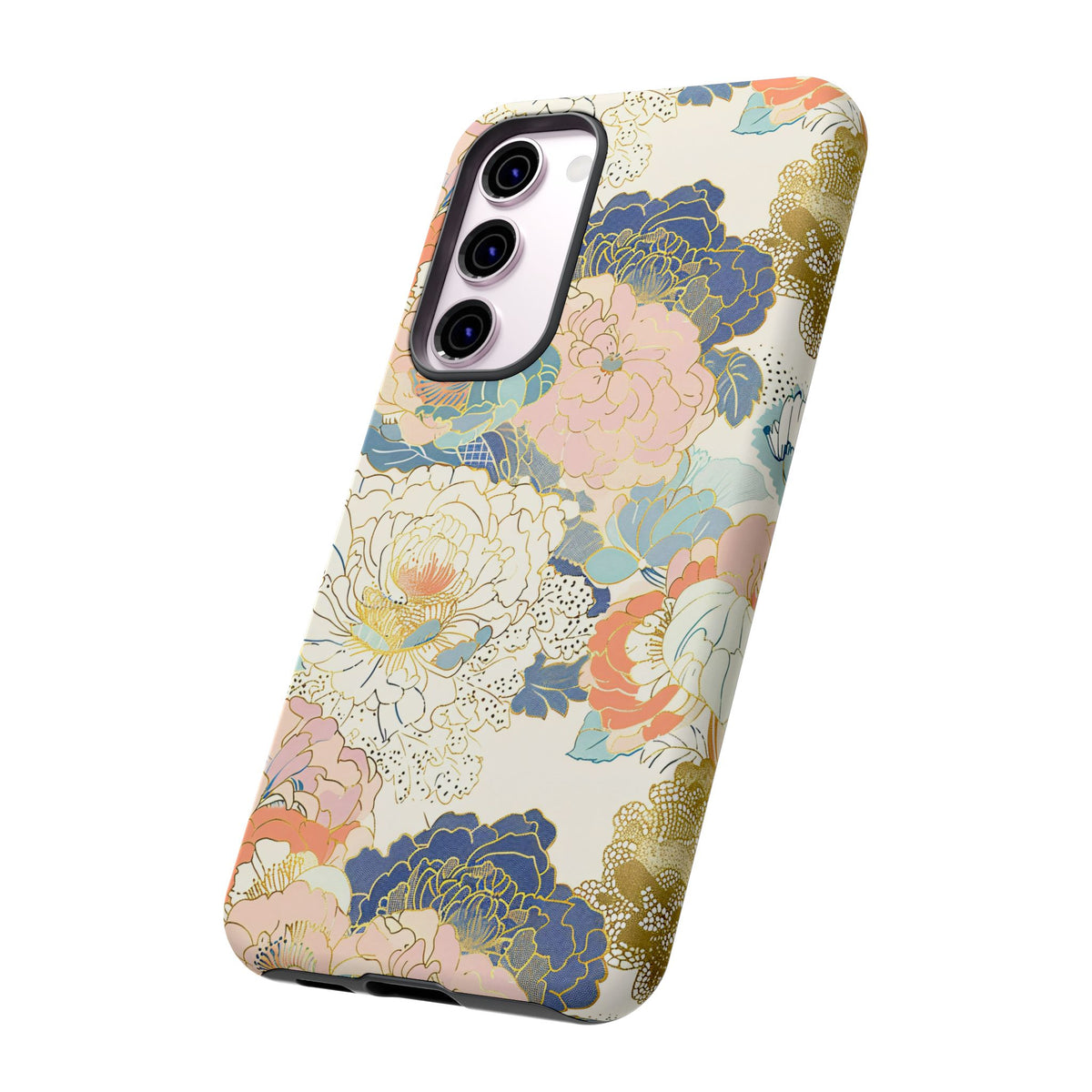 Japanese Blossom Asian Floral Design Phone Case – Elegant Floral Phone Cover 4