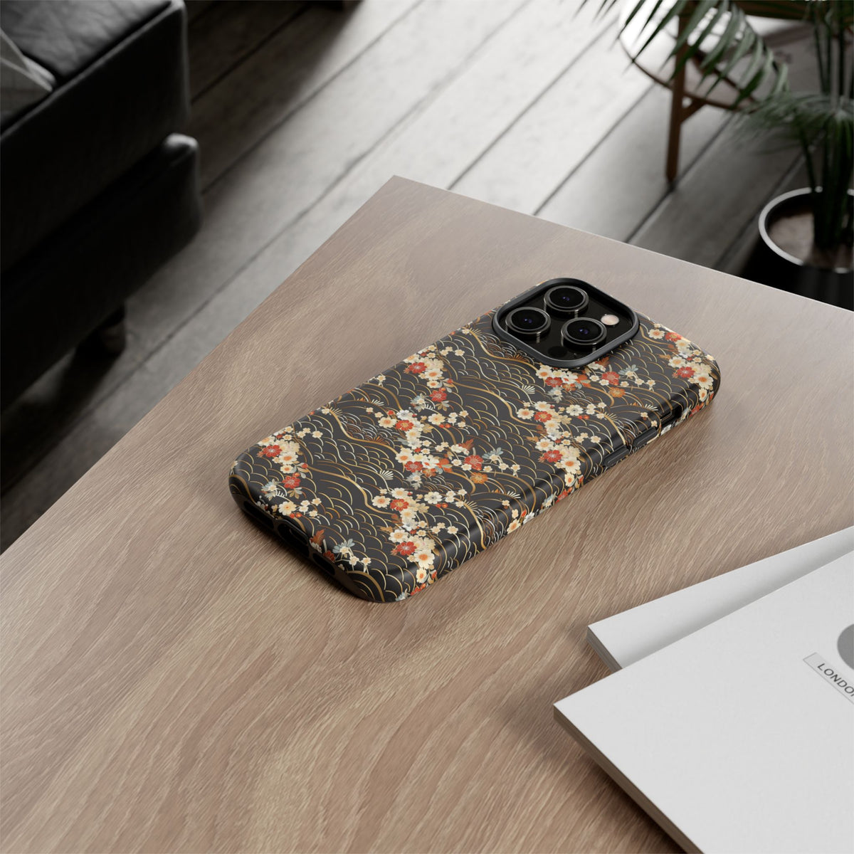 Japanese Pattern Phone Case – Elegant & Timeless Design for Your Phone 097