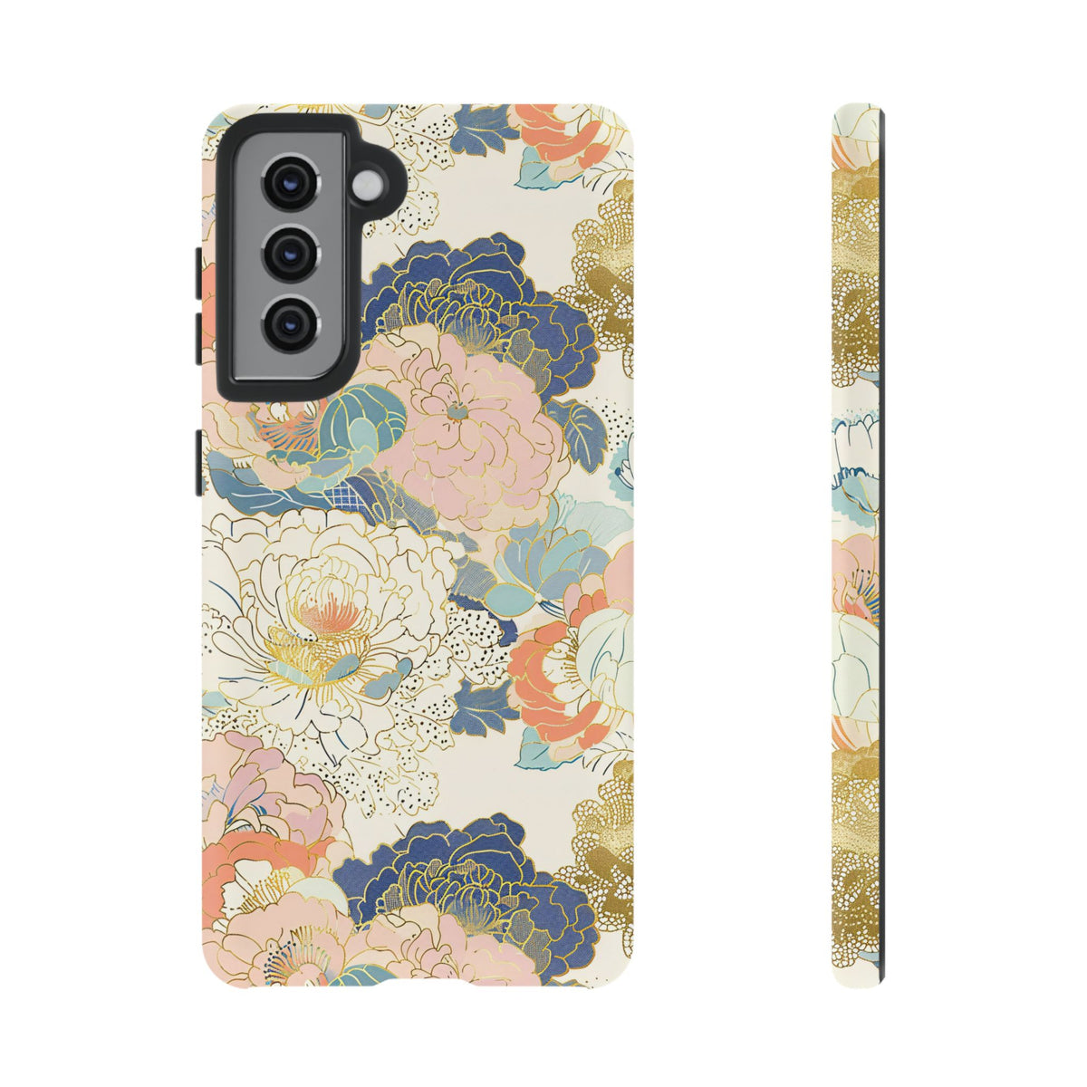 Japanese Blossom Asian Floral Design Phone Case – Elegant Floral Phone Cover 4