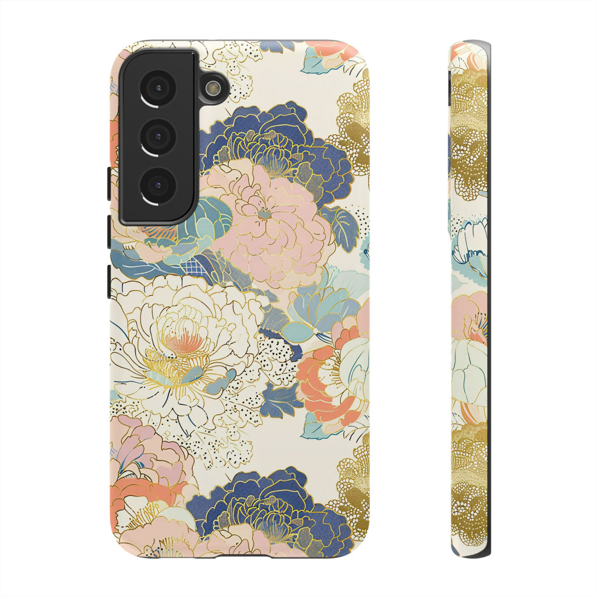 Japanese Blossom Asian Floral Design Phone Case – Elegant Floral Phone Cover 4