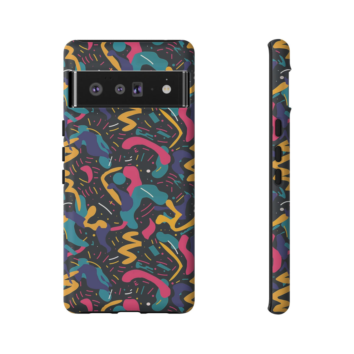 90s Themed Seamless Pattern Phone Case – Embrace Retro Style and Protection 235