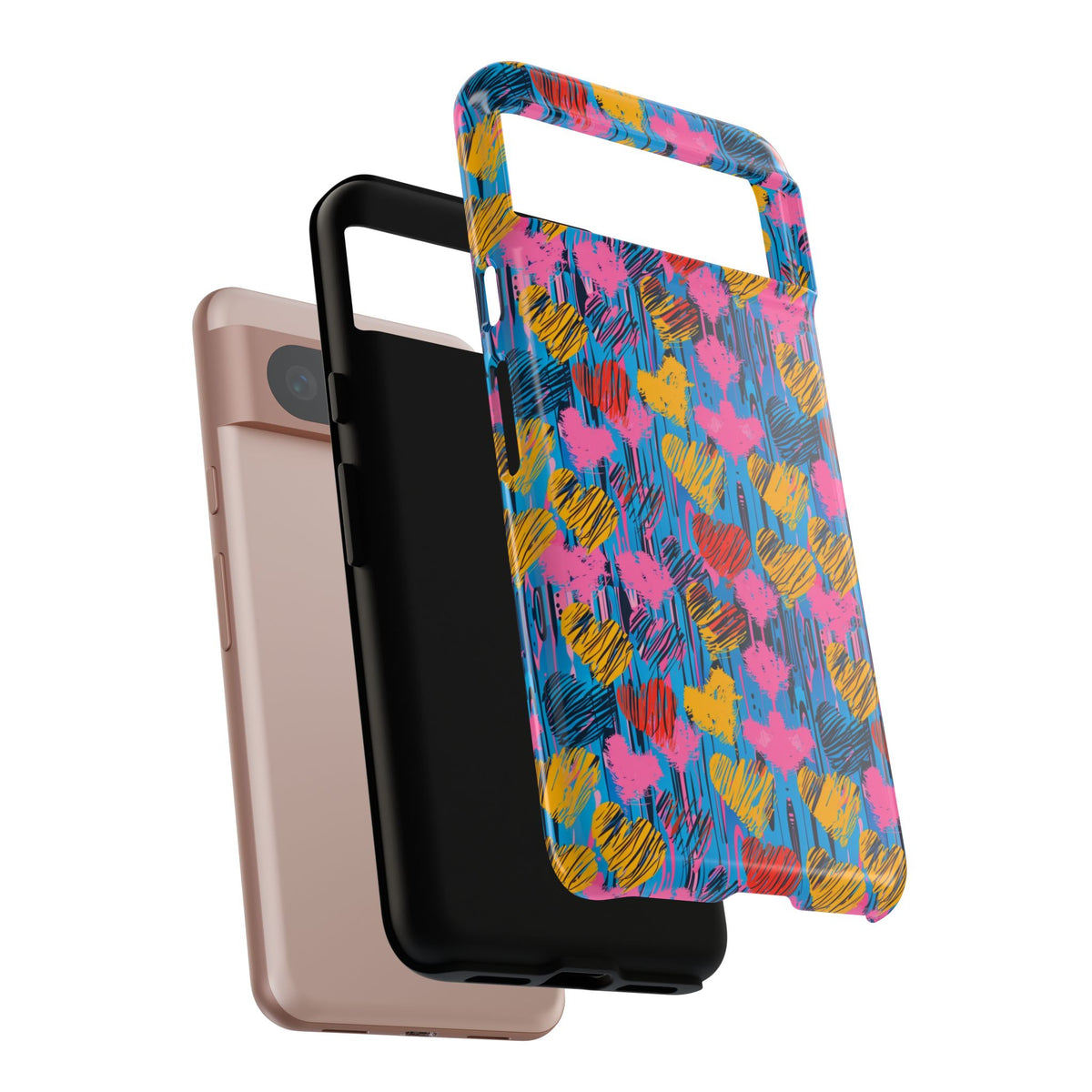 Heart Pattern Phone Case – Stylish & Loving Design for Your Device 262