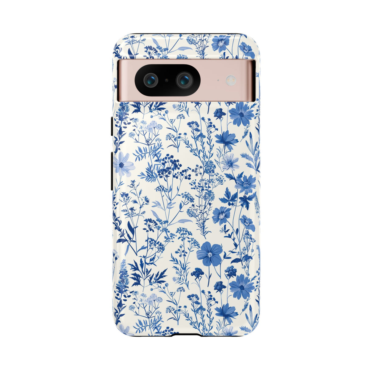 Blue French Toile Phone Case – Timeless Elegance and Classic Style