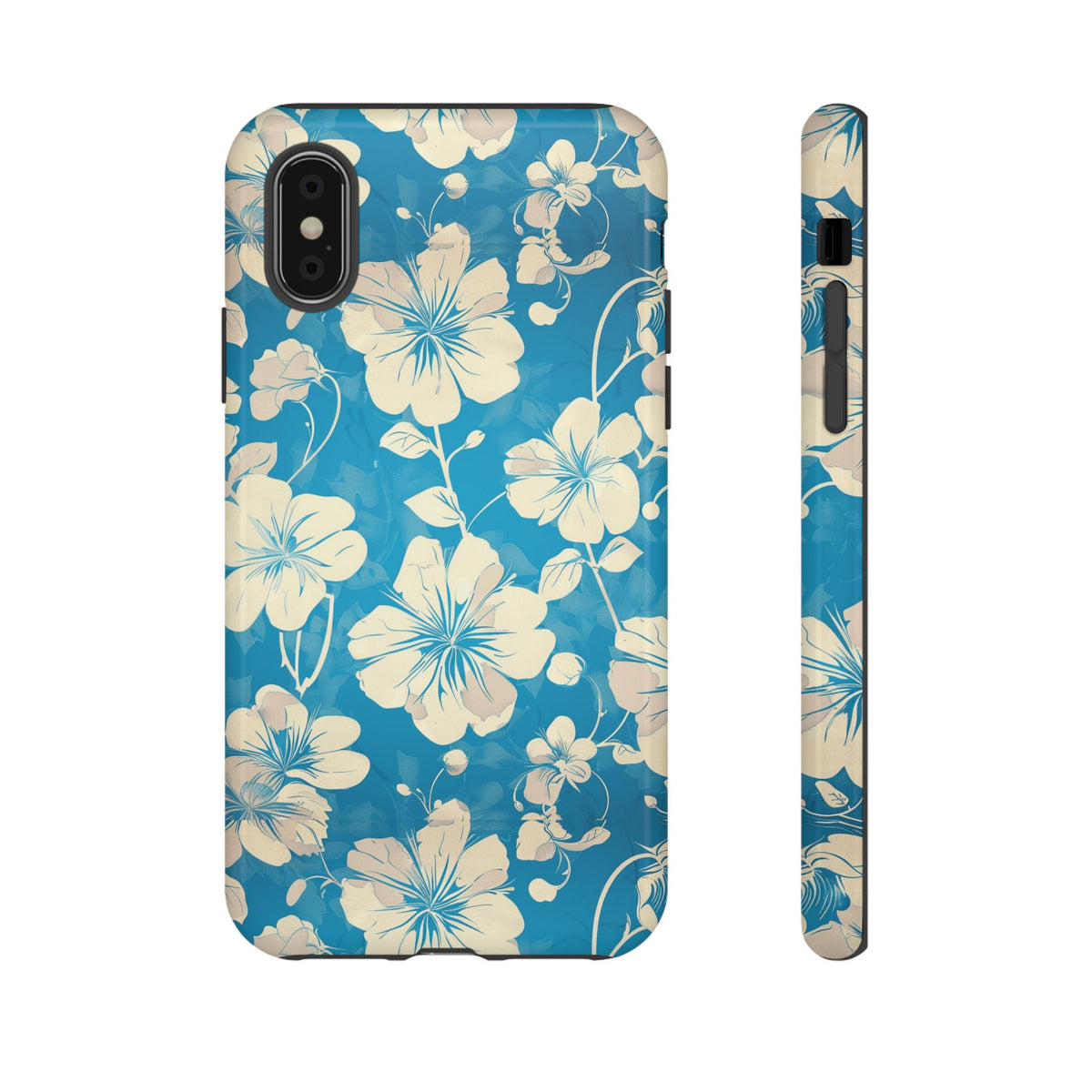 Blue Floral Seamless Pattern Phone Case