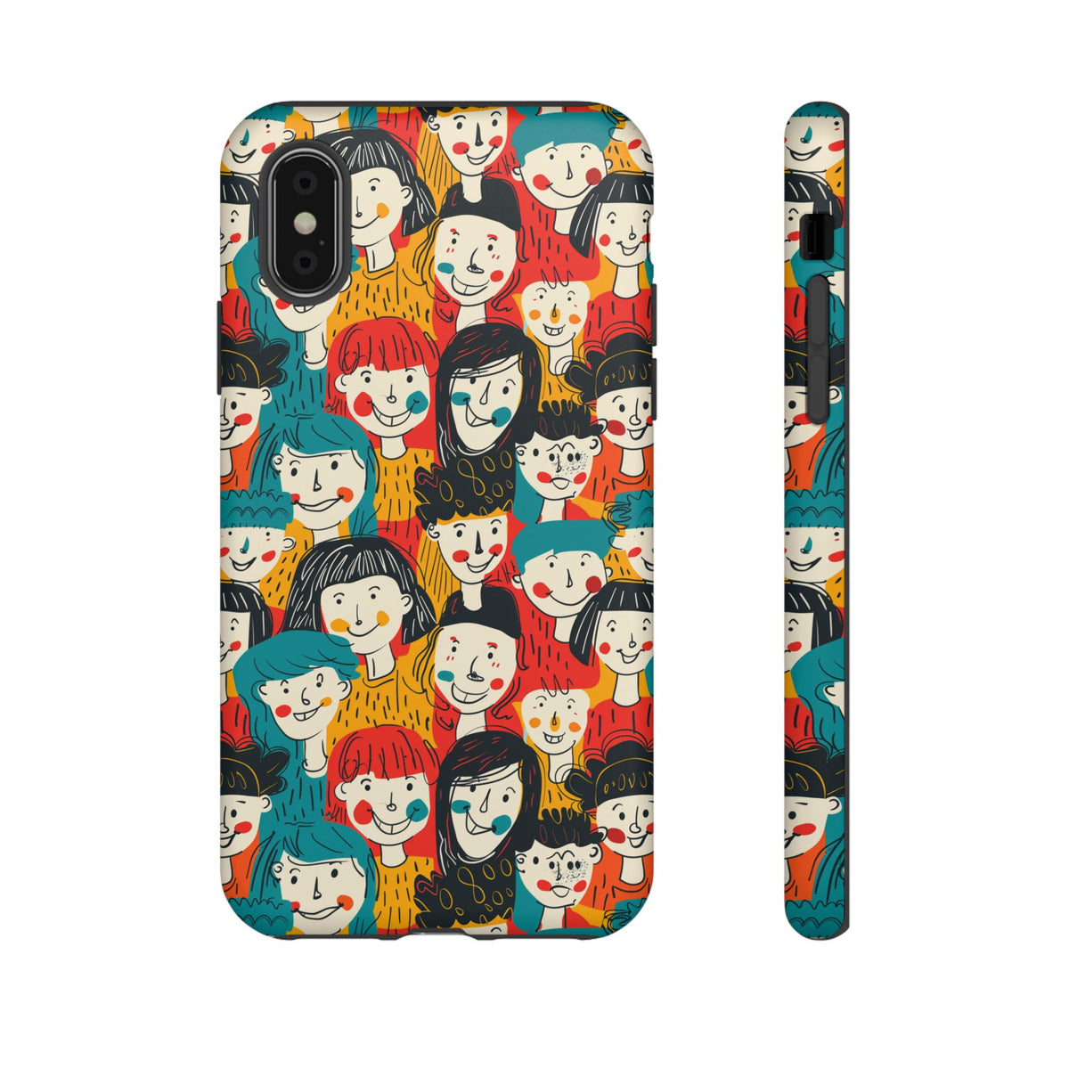 Happy Faces Phone Case – Joyful and Cheerful Design for a Bright Look 3