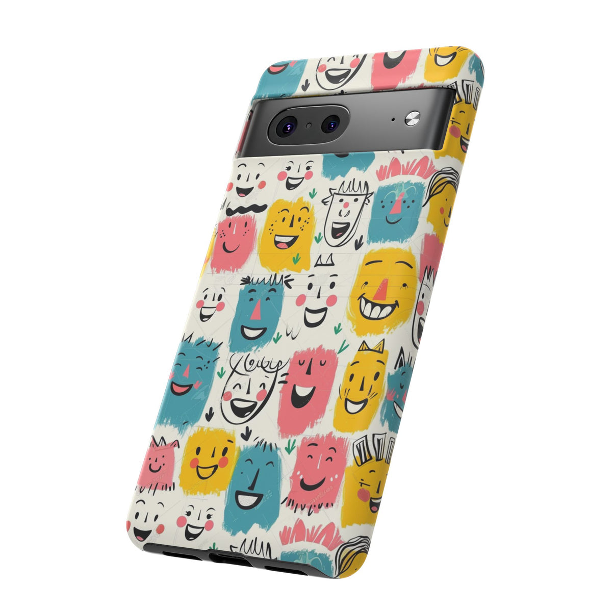 Happy Faces Phone Case – Joyful and Cheerful Design for a Bright Look