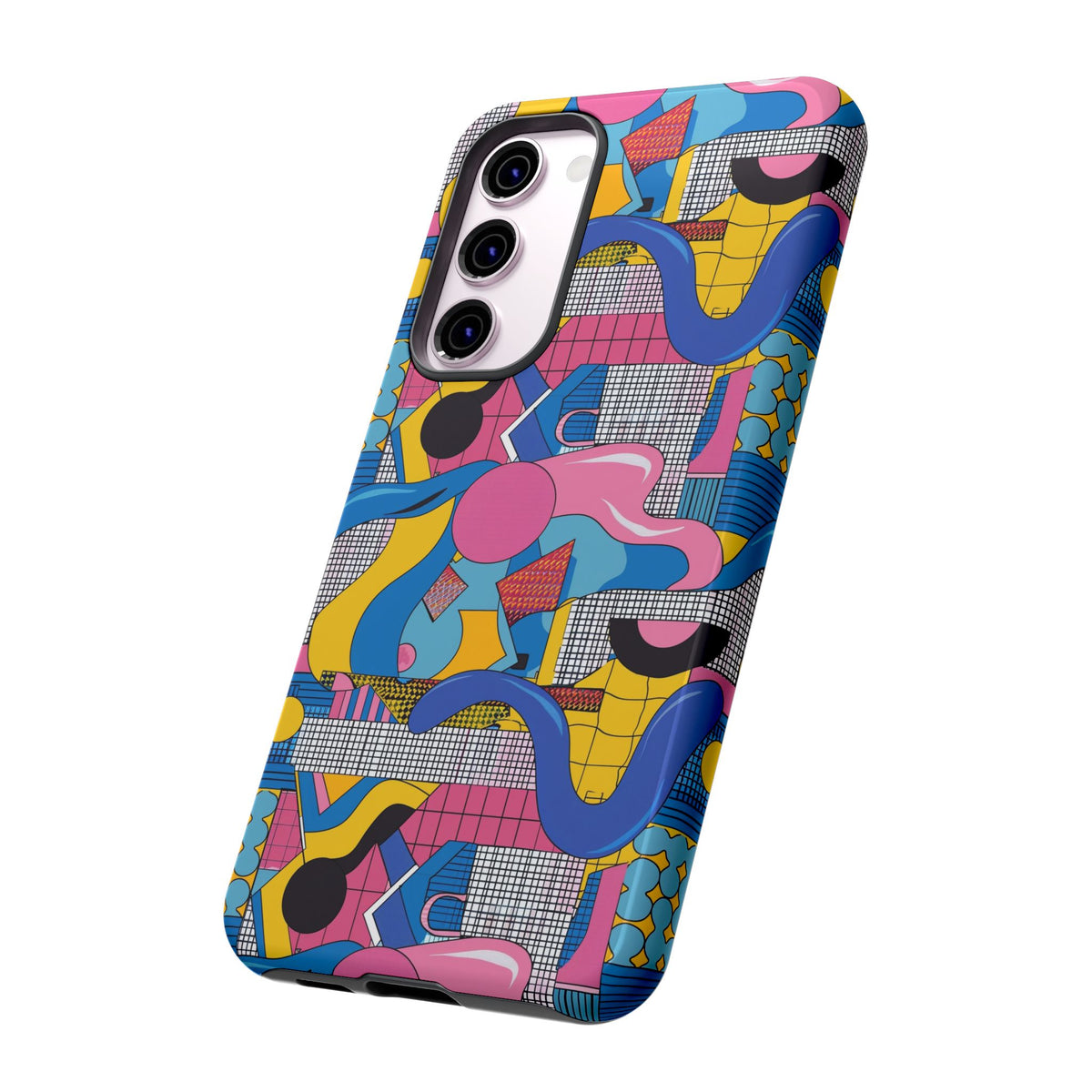 90s Themed Seamless Pattern Phone Case – Embrace Retro Style and Protection 224