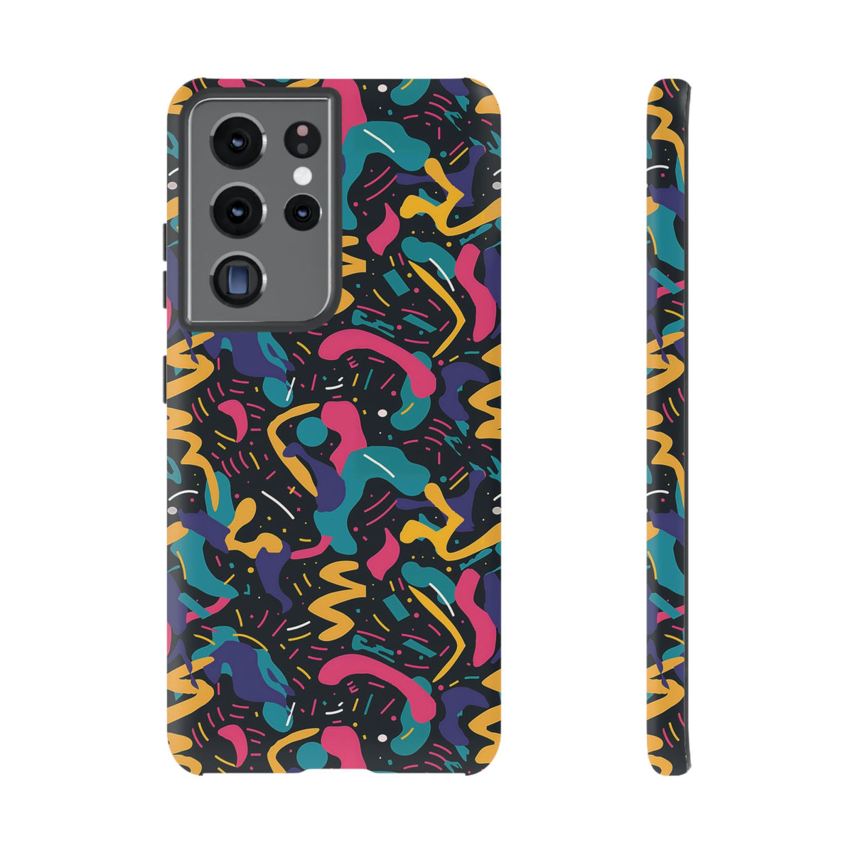 90s Themed Seamless Pattern Phone Case – Embrace Retro Style and Protection 235