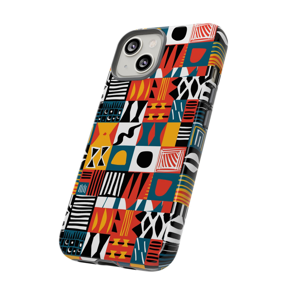 Stylish African Pattern Phone Case – Unique and Vibrant Protection 076