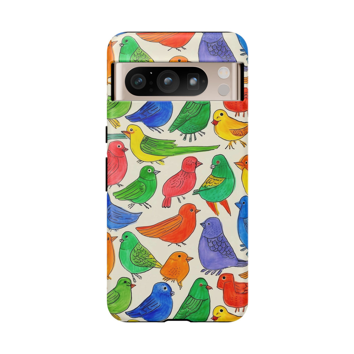 Birds Seamless Pattern Phone Case – Elegant and Timeless Avian Design 2