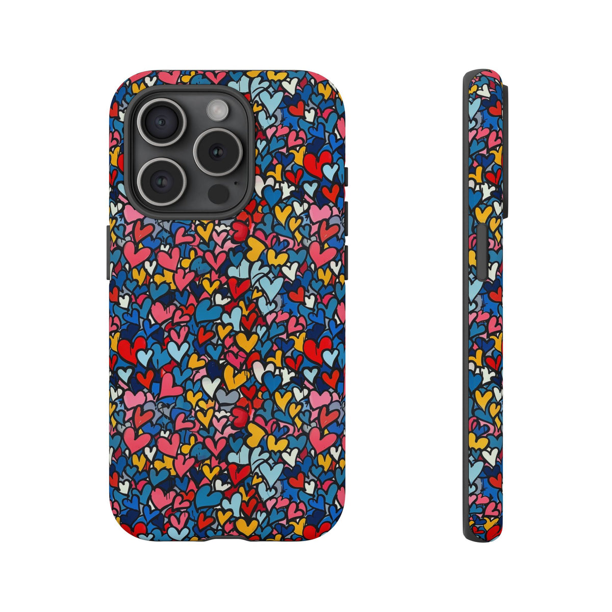 Heart Pattern Phone Case – Stylish & Loving Design for Your Device 820