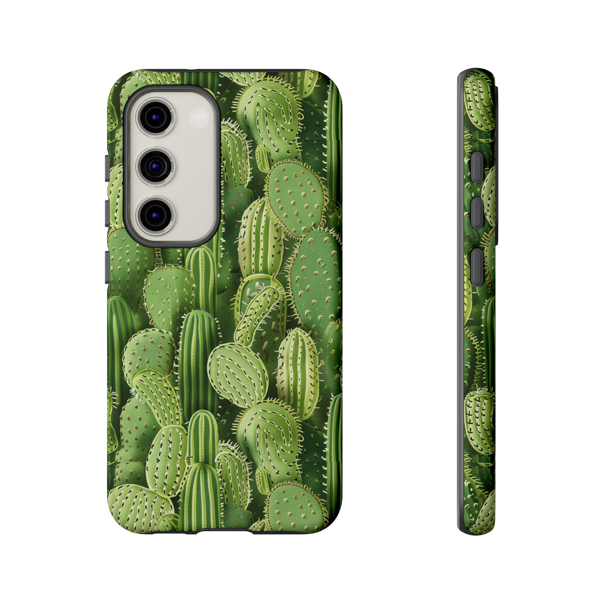 Cactus Embroidery Phone Case – Elegant and Unique Handcrafted Cactus Design