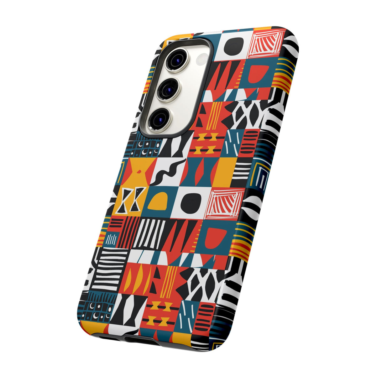 Stylish African Pattern Phone Case – Unique and Vibrant Protection 076