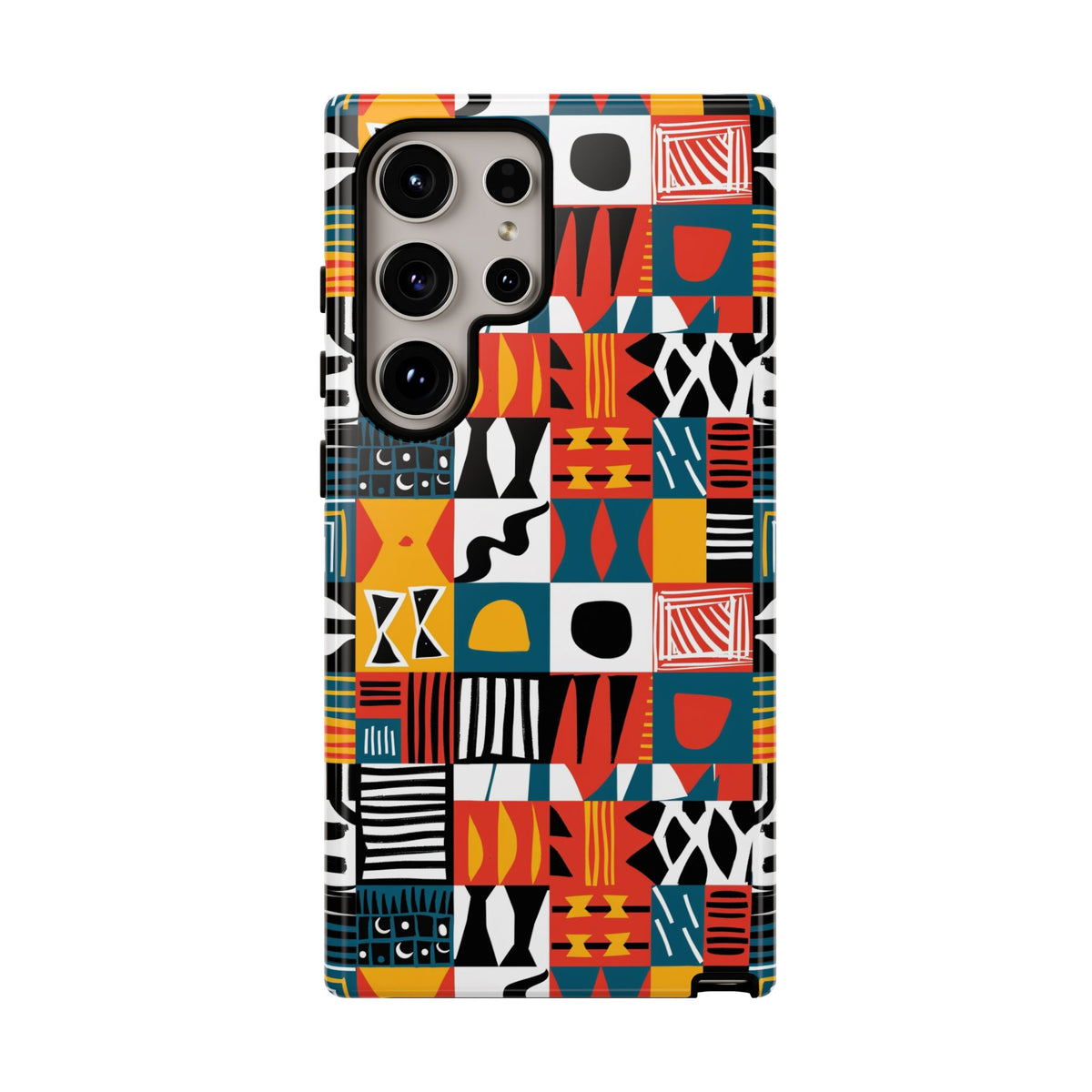 Stylish African Pattern Phone Case – Unique and Vibrant Protection 076