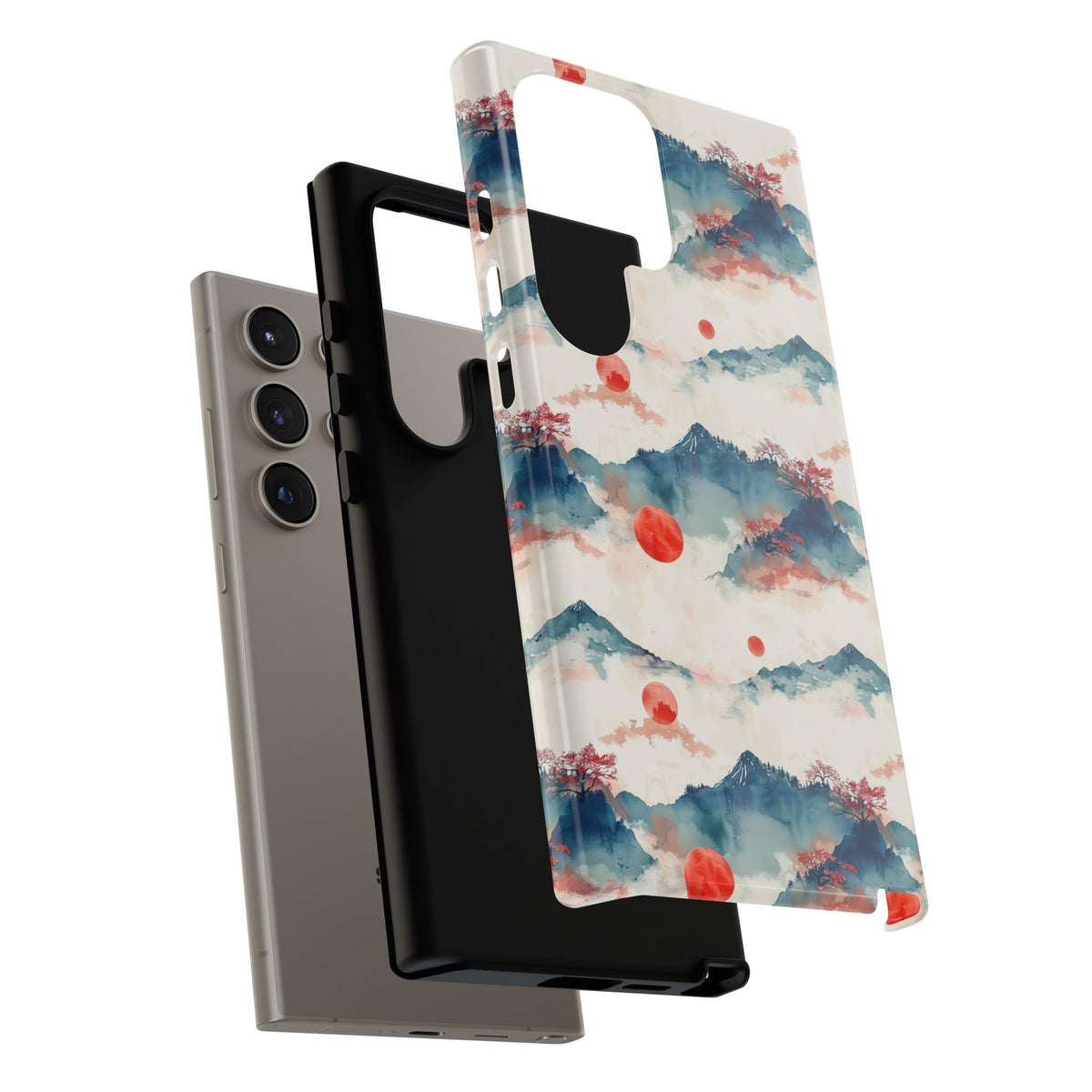 Japanese Pattern Phone Case – Elegant & Timeless Design for Your Phone 477