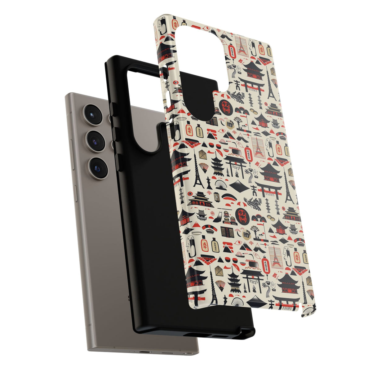 Japanese Pattern Phone Case – Elegant & Timeless Design for Your Phone 010