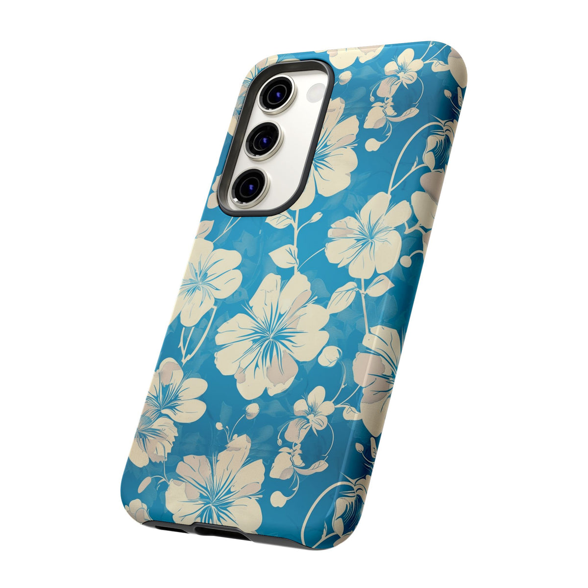 Blue Floral Seamless Pattern Phone Case