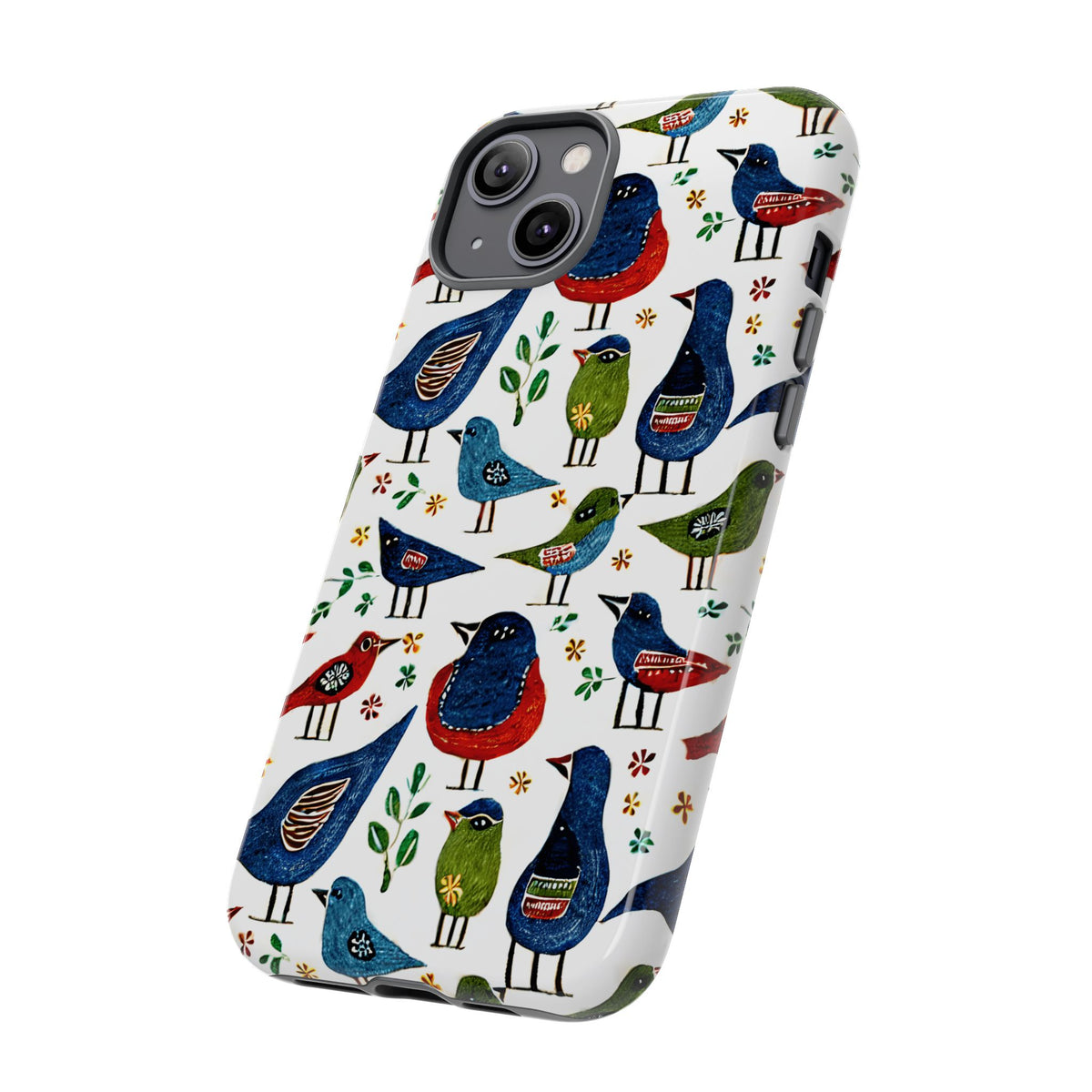 Birds Seamless Pattern Phone Case – Elegant and Timeless Avian Design 12