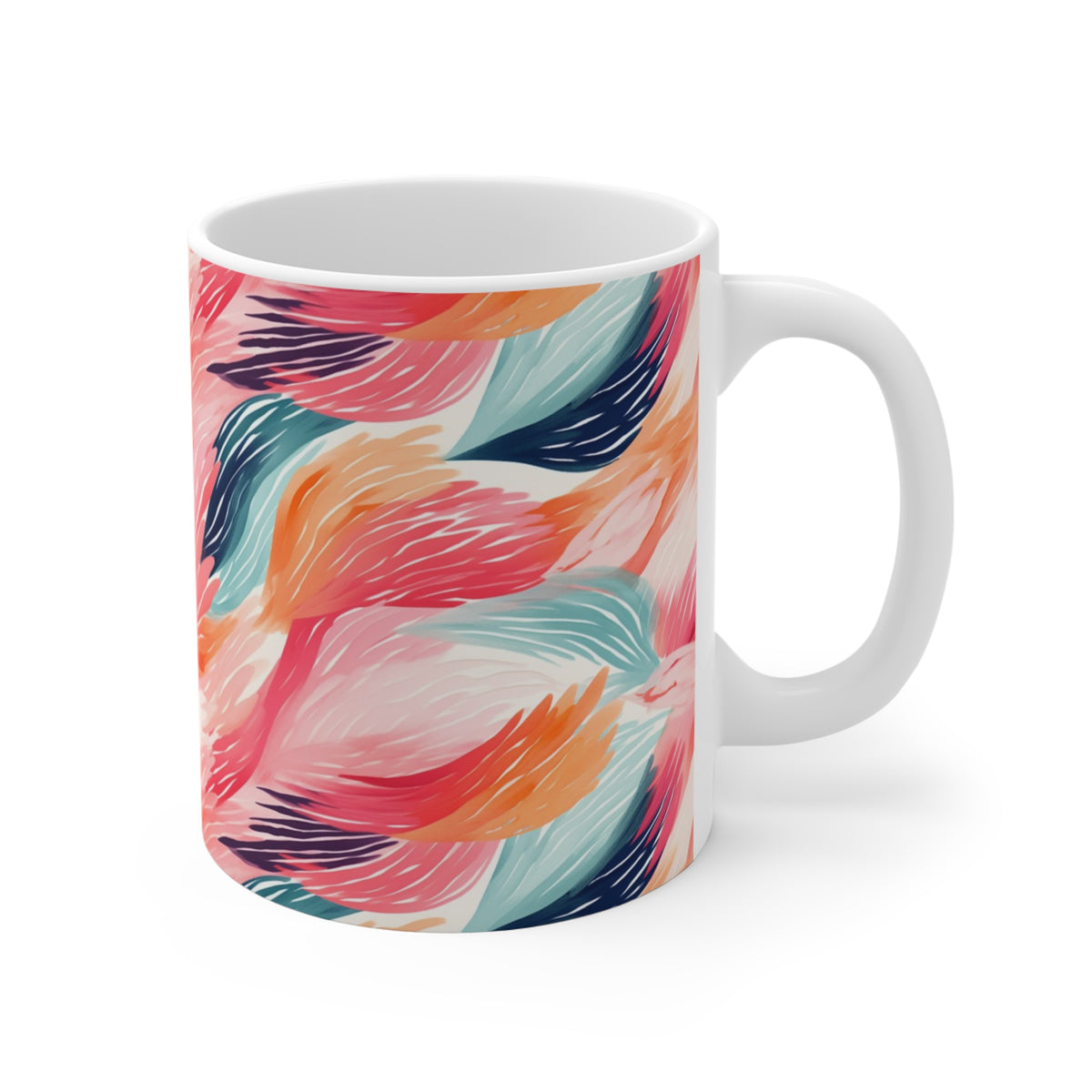 Various Watercolor Design All Over Coffee Mug – Unique Artistic Ceramic Coffee Cup 1053