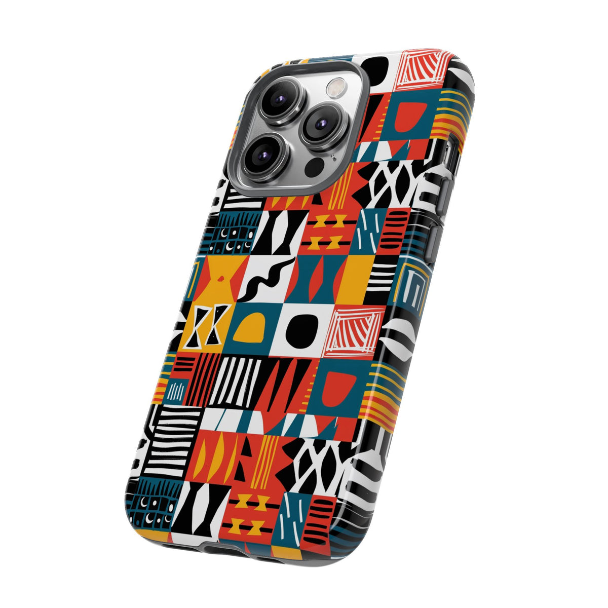 Stylish African Pattern Phone Case – Unique and Vibrant Protection 076