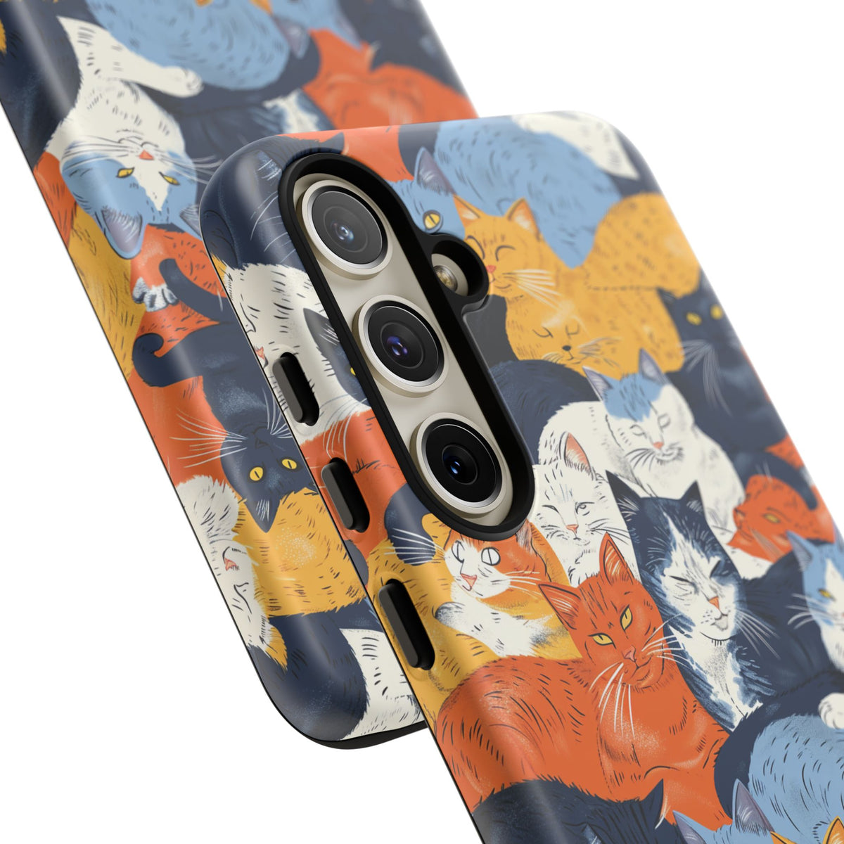 Seamless Cat Pattern Design Phone Case – Playful and Stylish Cat-Themed Phone Cover