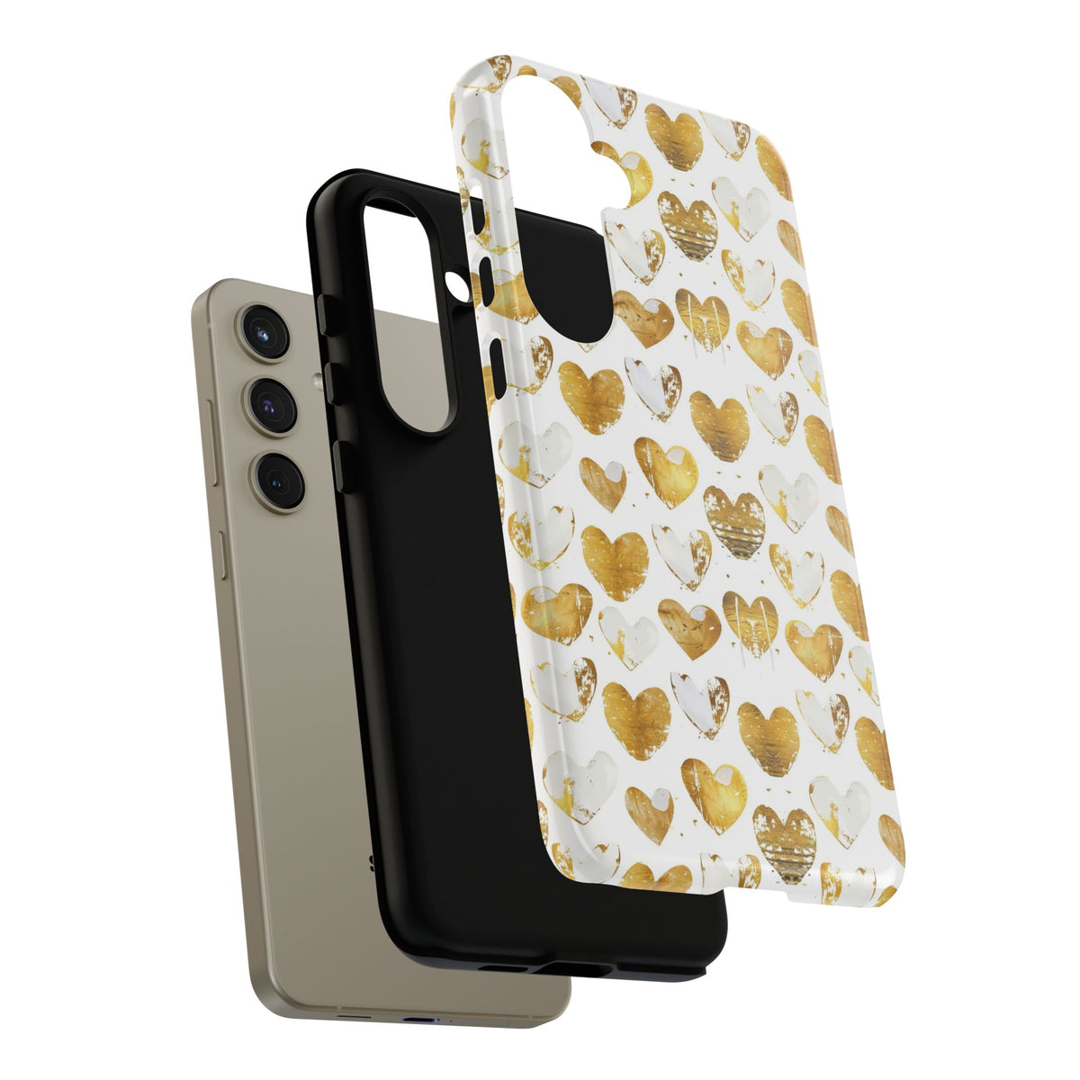 Heart Pattern Phone Case – Stylish & Loving Design for Your Device 369