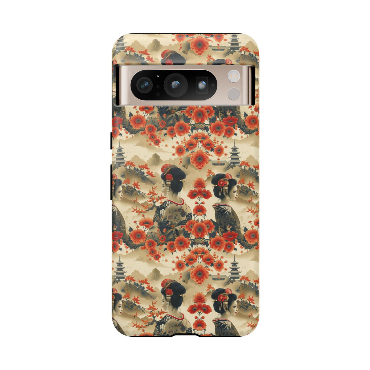 Japanese Pattern Phone Case – Elegant & Timeless Design for Your Phone 066