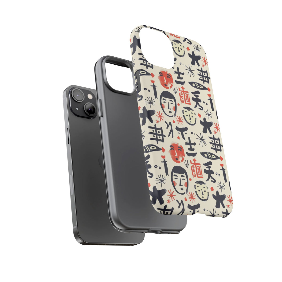 Japanese Pattern Phone Case – Elegant & Timeless Design for Your Phone 092