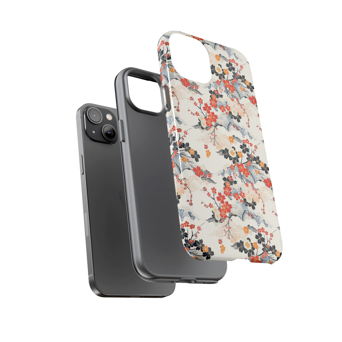 Japanese Pattern Phone Case – Elegant & Timeless Design for Your Phone 302