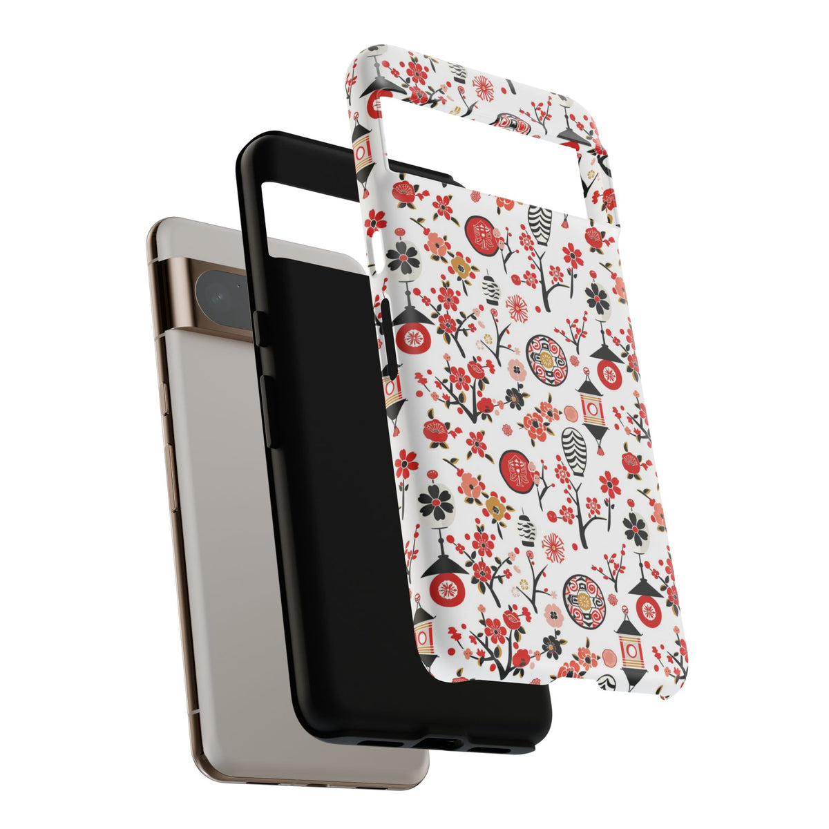 Japanese Pattern Phone Case – Elegant & Timeless Design for Your Phone 468