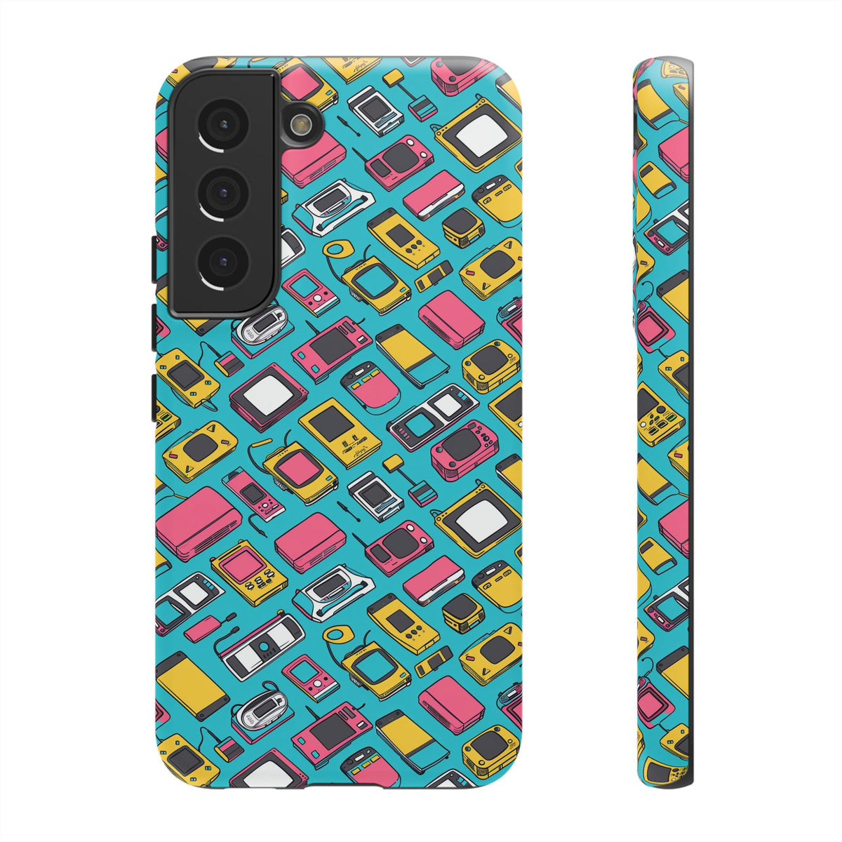 90s Themed Seamless Pattern Phone Case – Embrace Retro Style and Protection 237