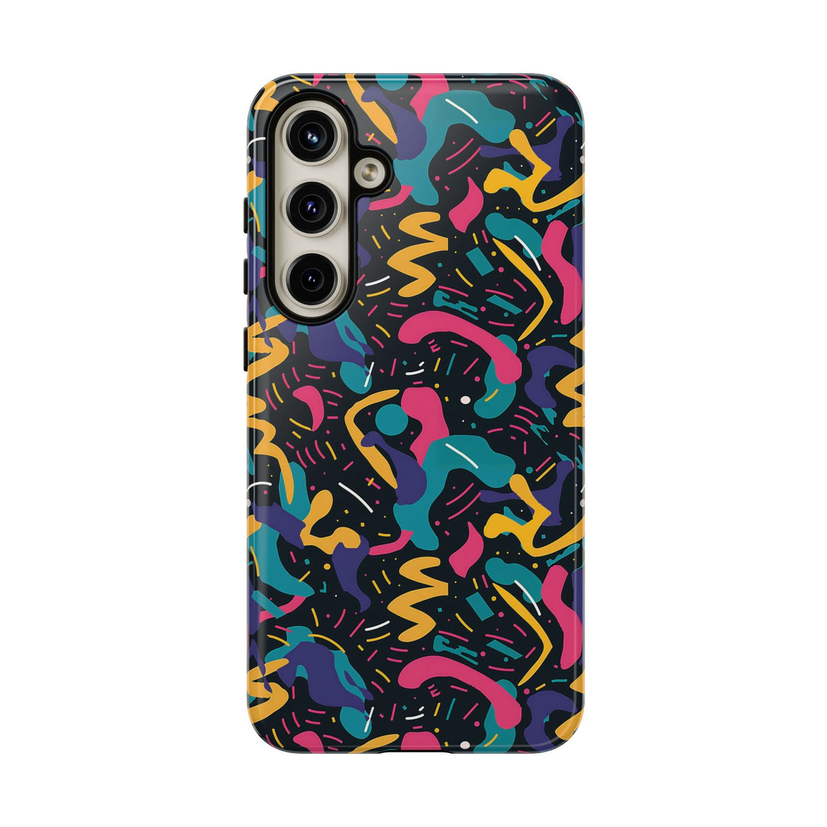 90s Themed Seamless Pattern Phone Case – Embrace Retro Style and Protection 235