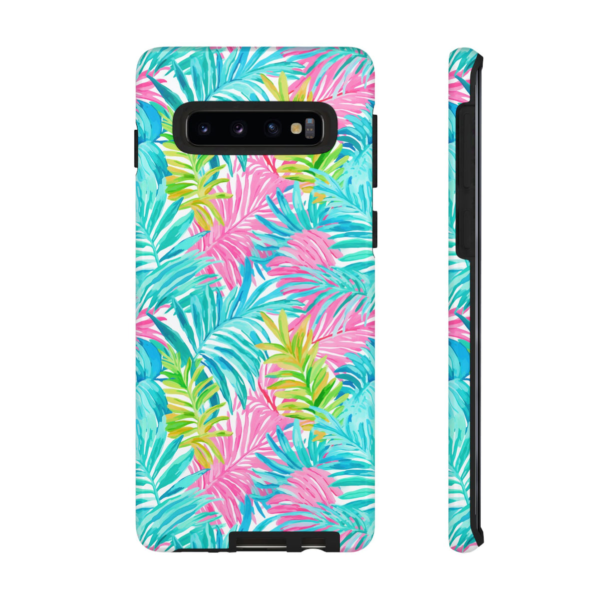 Vibrant Summer Leaves Phone Case – Colorful & Durable Summer Design