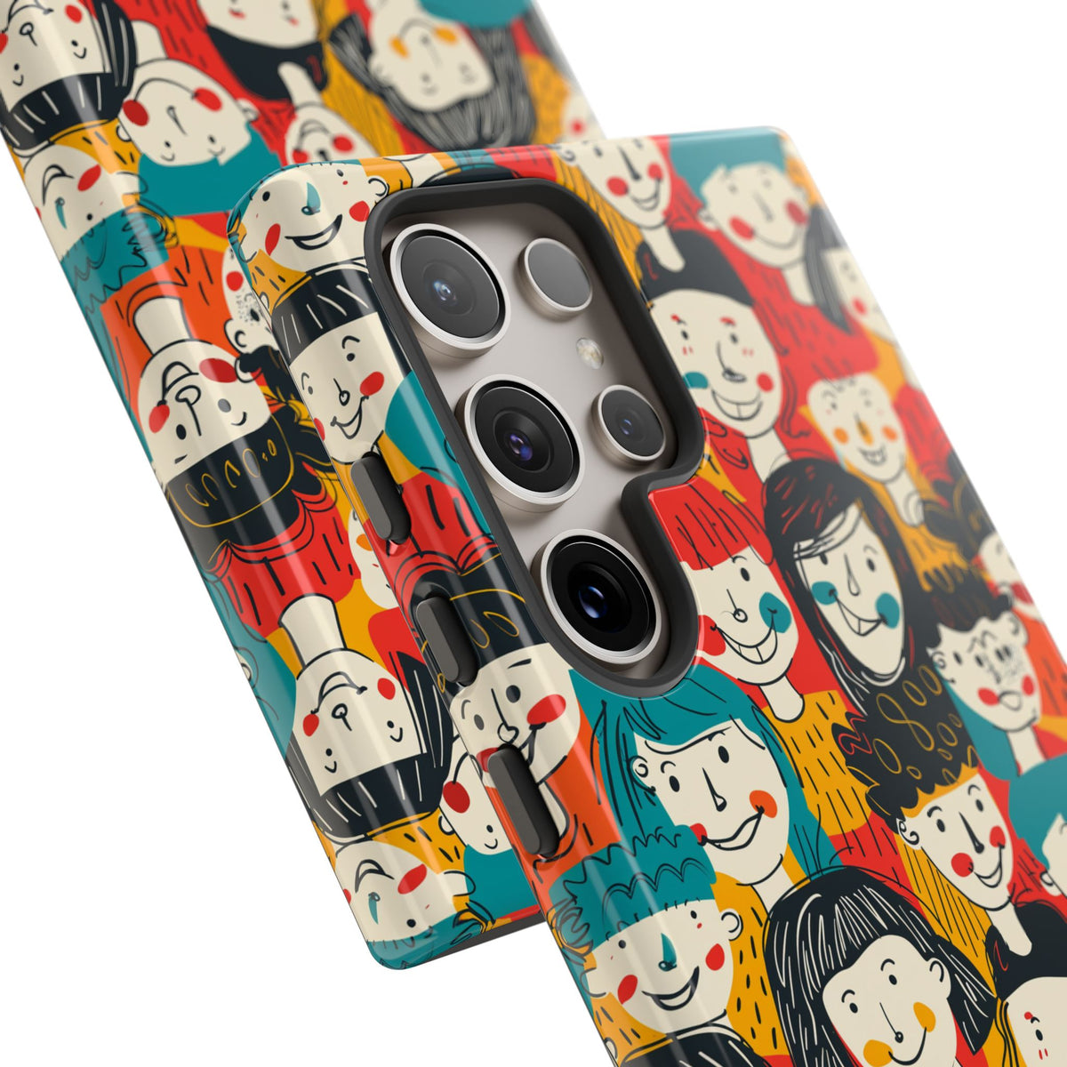 Happy Faces Phone Case – Joyful and Cheerful Design for a Bright Look 3