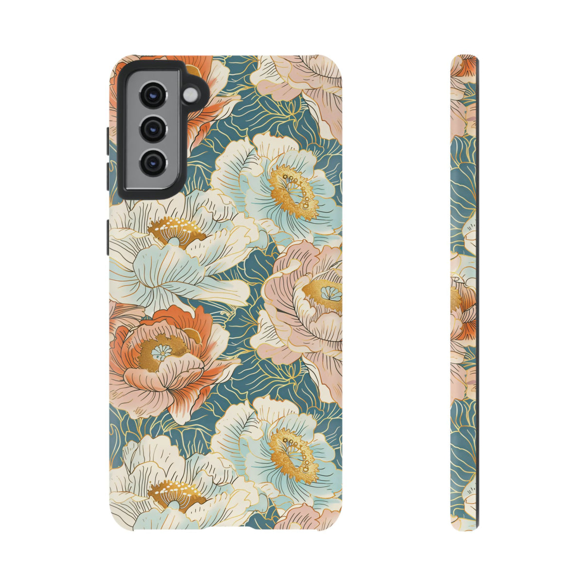 Japanese Blossom Asian Floral Design Phone Case – Elegant Floral Phone Cover 3