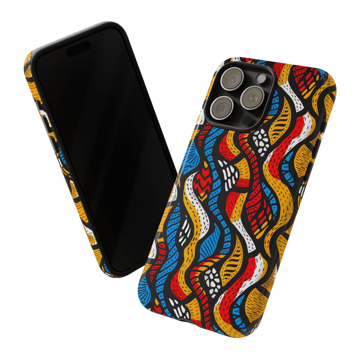 Stylish African Pattern Phone Case – Unique and Vibrant Protection 155