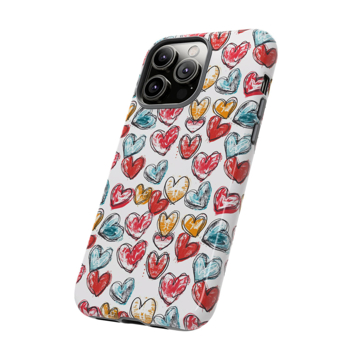 Heart Pattern Phone Case – Stylish & Loving Design for Your Device 235