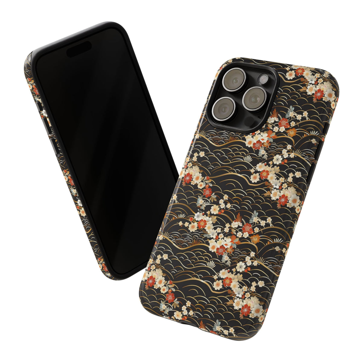 Japanese Pattern Phone Case – Elegant & Timeless Design for Your Phone 097