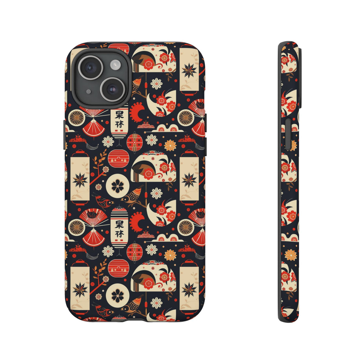 Japanese Pattern Phone Case – Elegant & Timeless Design for Your Phone 069