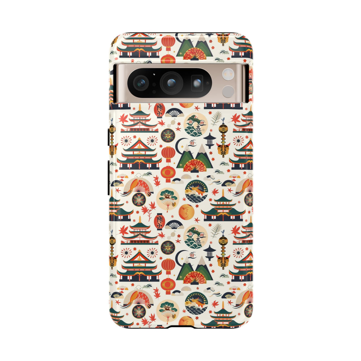 Japanese Pattern Phone Case – Elegant & Timeless Design for Your Phone 068