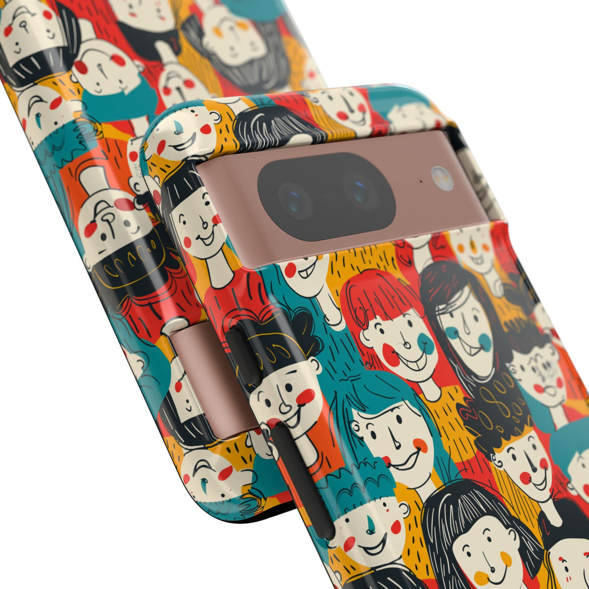 Happy Faces Phone Case – Joyful and Cheerful Design for a Bright Look 3