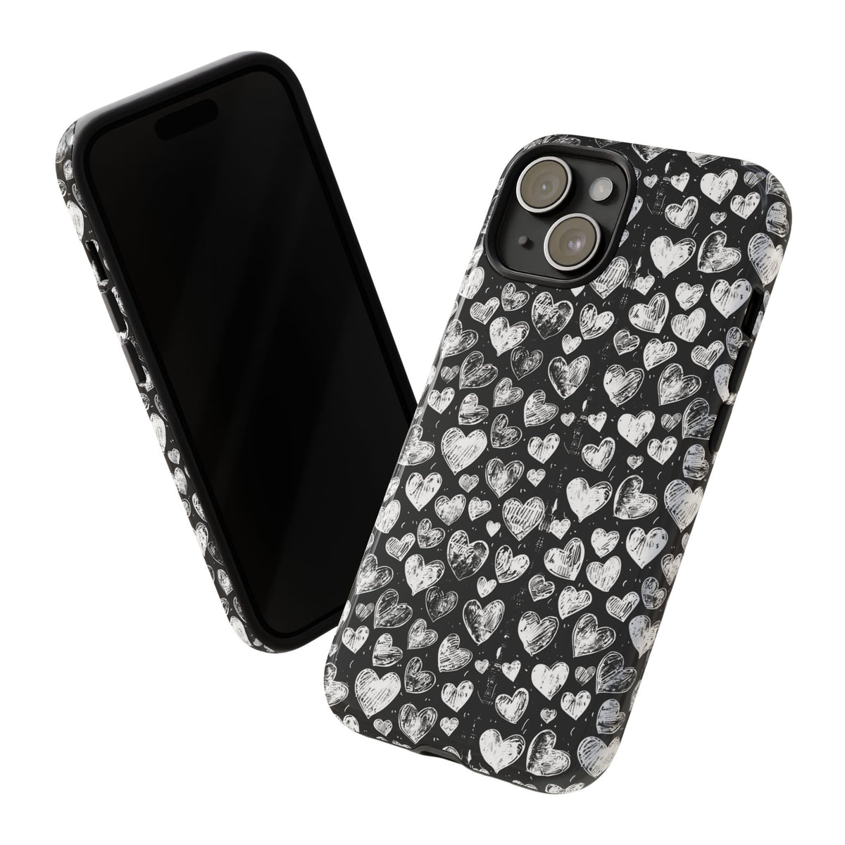 Heart Pattern Phone Case – Stylish & Loving Design for Your Device 815