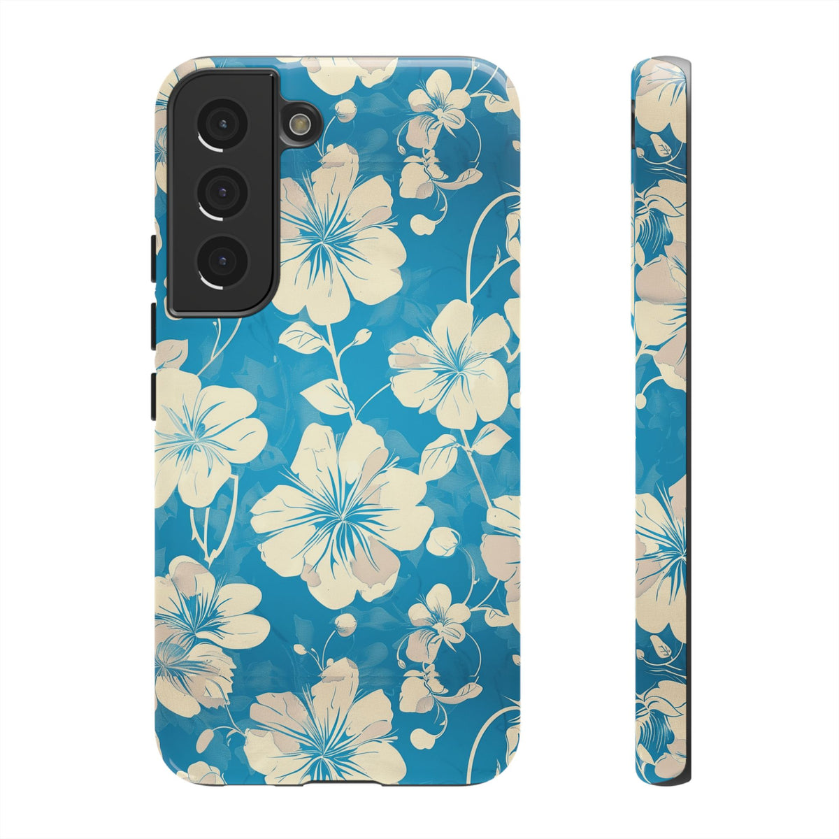 Blue Floral Seamless Pattern Phone Case